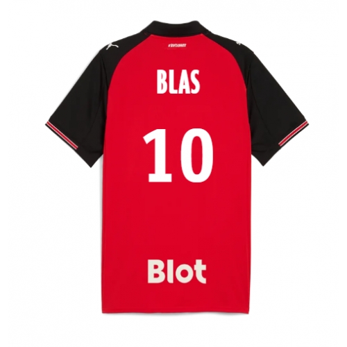 Stade Rennais Ludovic Blas #10 Maglia Gara Casa Repliche 2025-26 Maniche Corte Stade Rennais Ludovic Blas #10 Maglia Gara Casa Repliche 2025-26 Maniche Corte